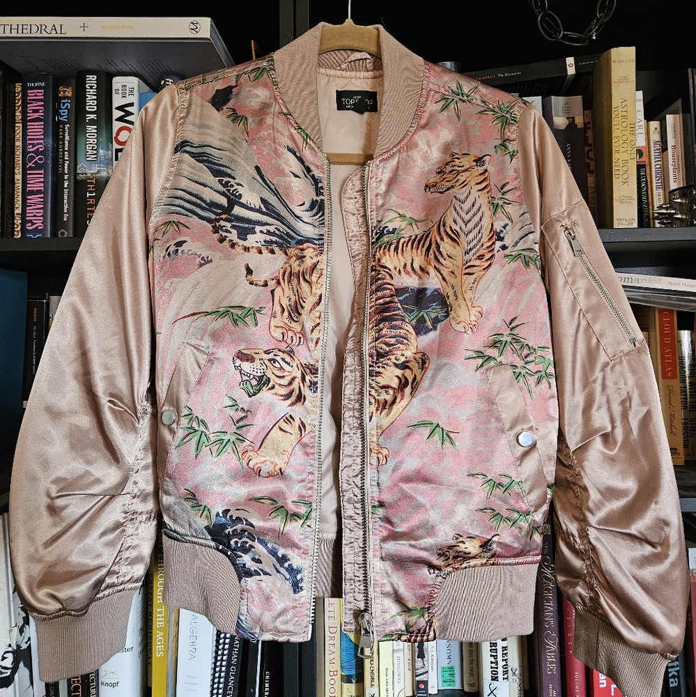 TopShop Satin Bomber Jacket